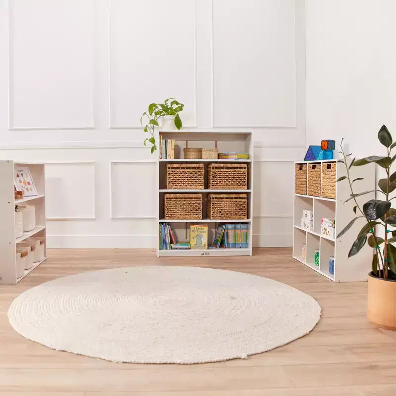 Wooden Classic Bookcase with Adjustable Shelves, 121.9 cm, Classroom Bookshelf