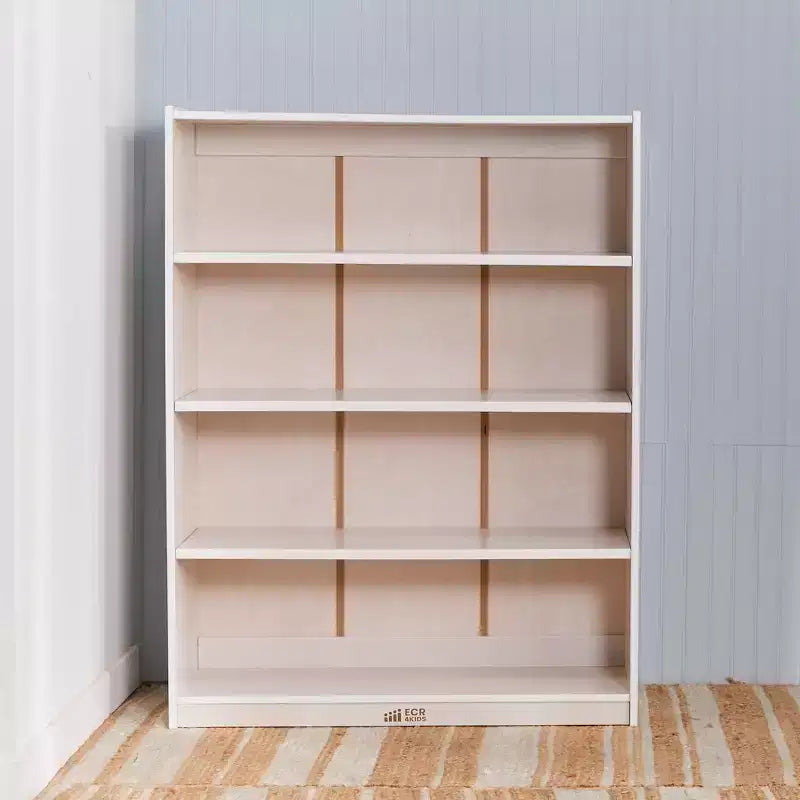 Wooden Classic Bookcase with Adjustable Shelves, 121.9 cm, Classroom Bookshelf