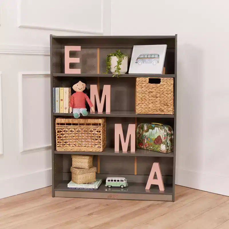 Wooden Classic Bookcase with Adjustable Shelves, 121.9 cm, Classroom Bookshelf