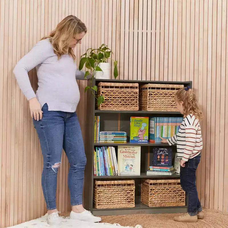 Wooden Classic Bookcase with Adjustable Shelves, 121.9 cm, Classroom Bookshelf