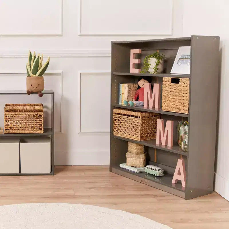 Wooden Classic Bookcase with Adjustable Shelves, 121.9 cm, Classroom Bookshelf