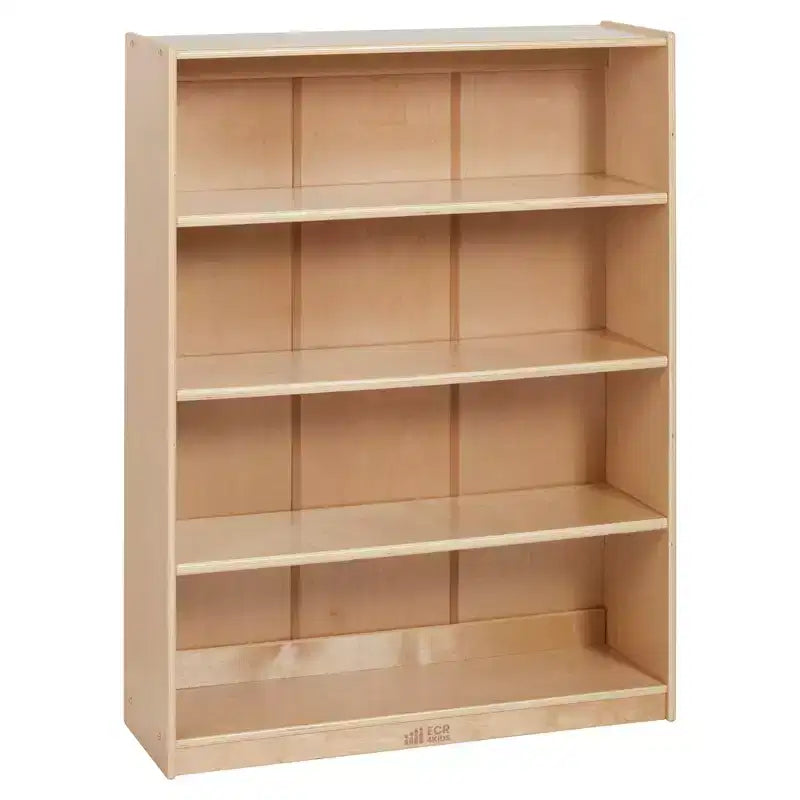 Wooden Classic Bookcase with Adjustable Shelves, 121.9 cm, Classroom Bookshelf