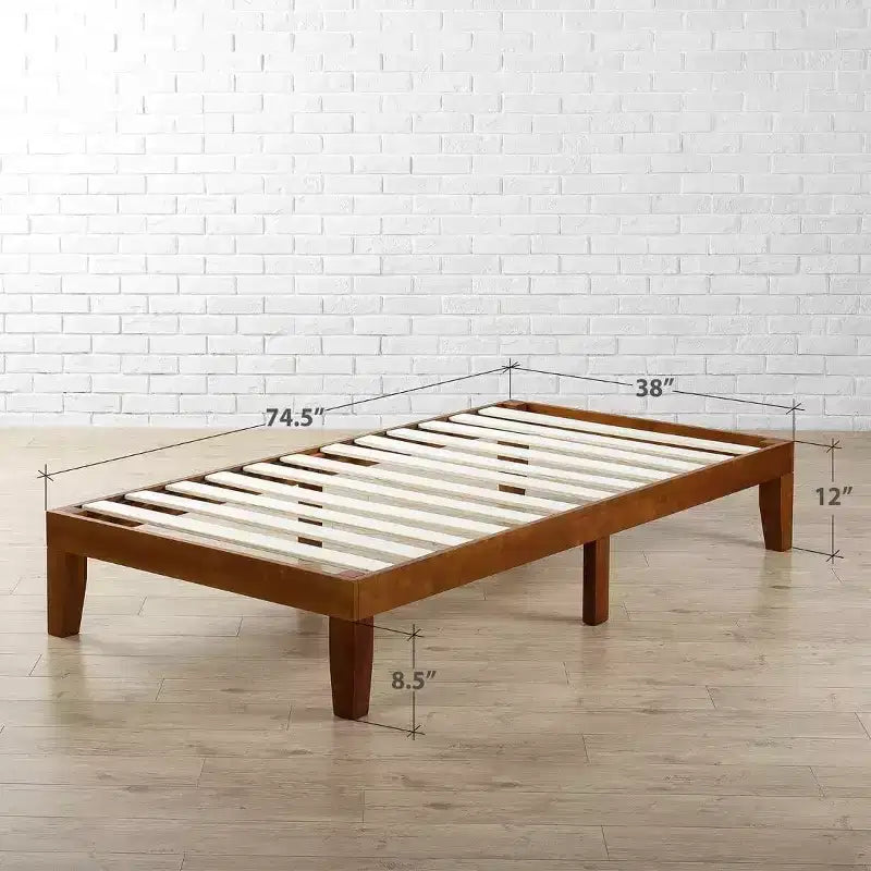 Wen Wood Platform Bed Frame Cherry