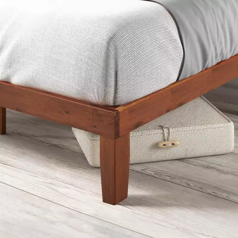 Wen Wood Platform Bed Frame Cherry