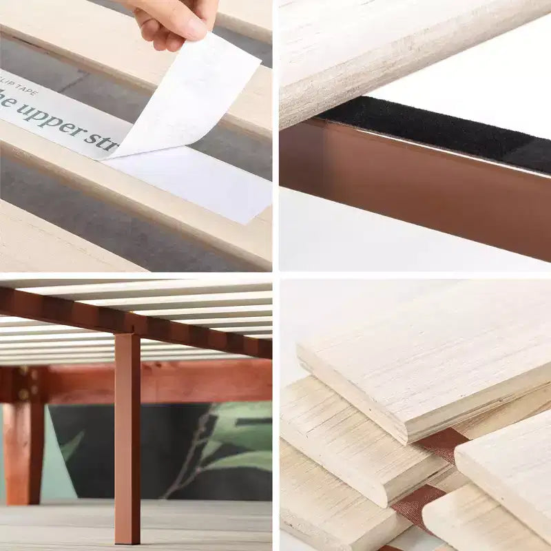 Wen Wood Platform Bed Frame Cherry