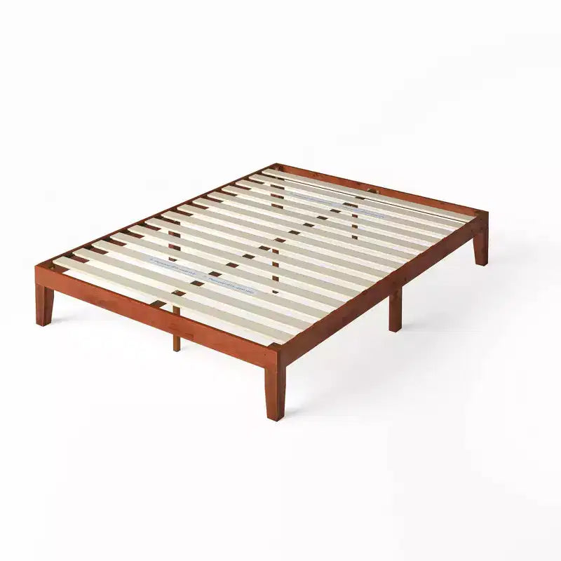 Wen Wood Platform Bed Frame Cherry