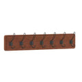 86.4 cm Wall Mount Pine Wood Storage Rack with Hanging Hooks, Entryway, Kitchen, Bathroom
