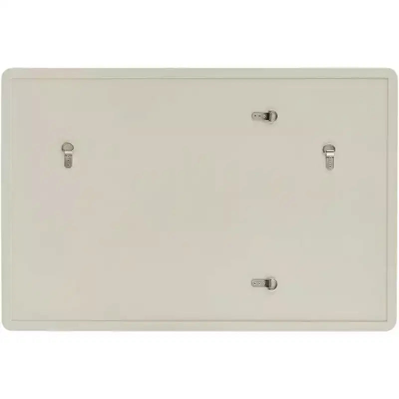 Miroir mural rectangulaire – Cadre beige mat et or, 71 x 107 cm
