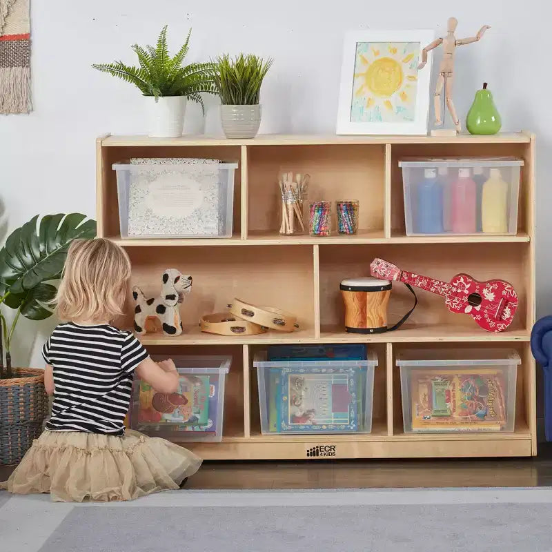 8-Compartment Mobile Storage Cabinet, Elementary, Classroom Furniture
