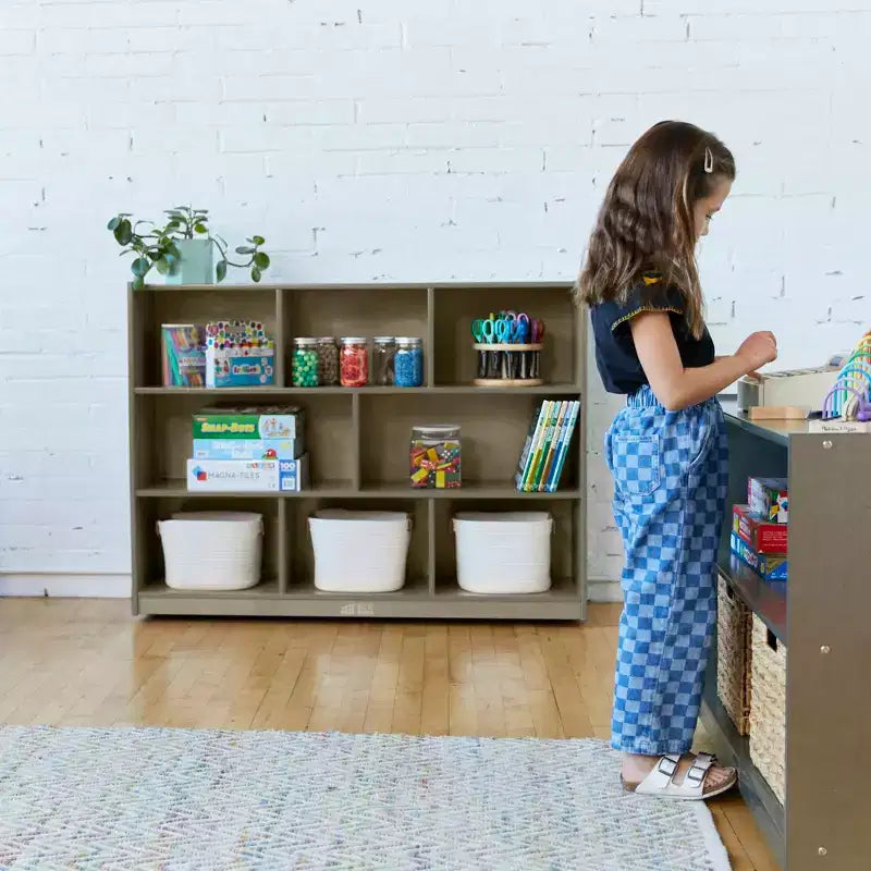 8-Compartment Mobile Storage Cabinet, Elementary, Classroom Furniture