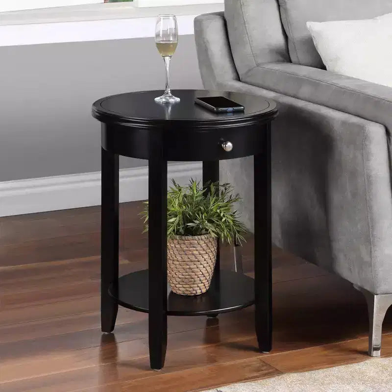 American Heritage Baldwin 1 Drawer End Table with Shelf