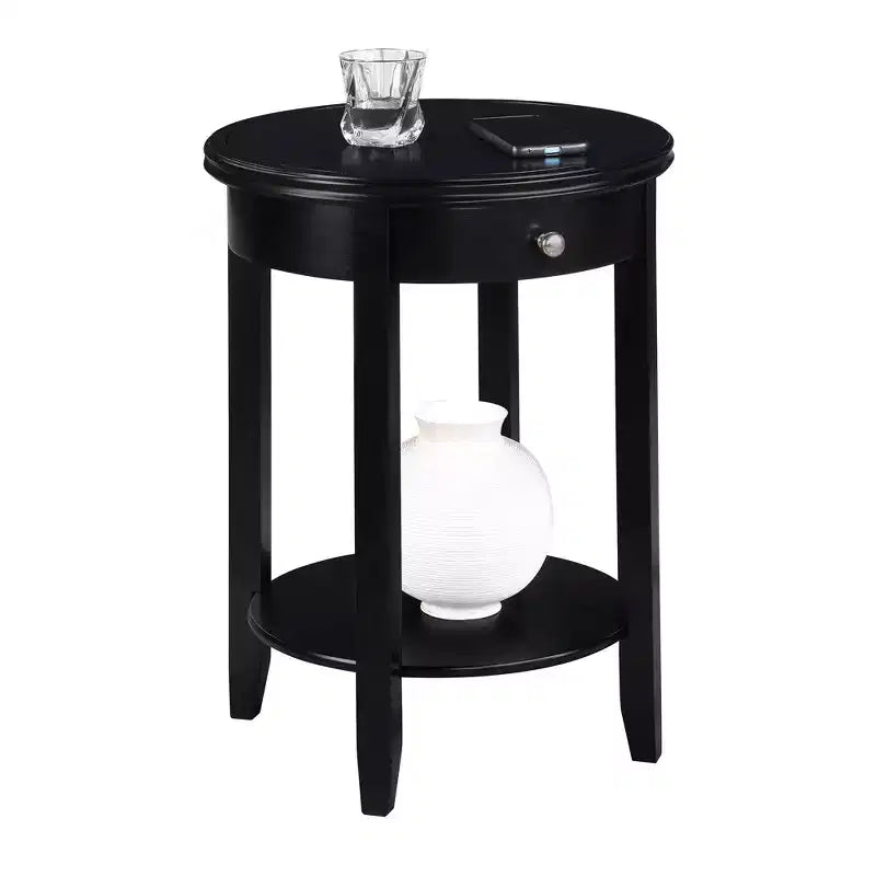 American Heritage Baldwin 1 Drawer End Table with Shelf
