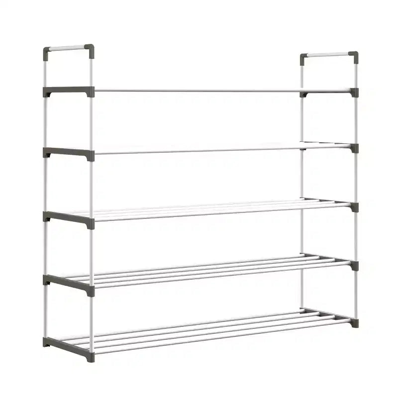 5-Tier Shoe Rack for 25 Pairs, White