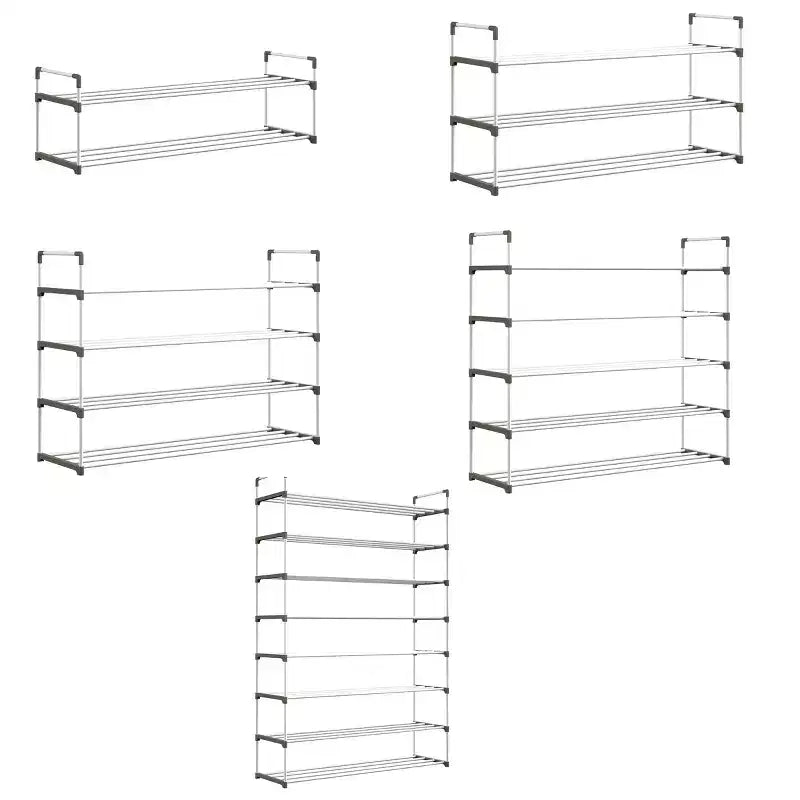 5-Tier Shoe Rack for 25 Pairs, White