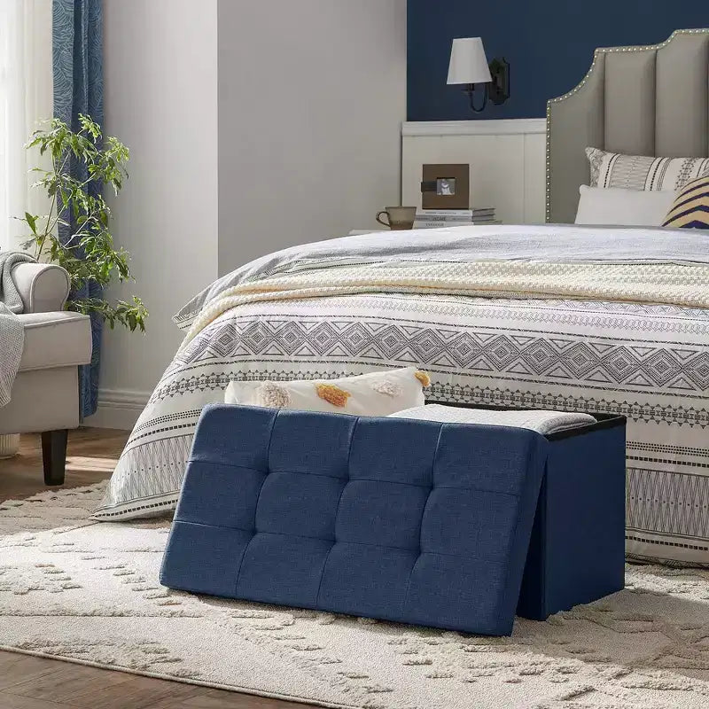 76.2 cm Wide Storage Ottoman Bench, Maximum Load 299.4 kg
