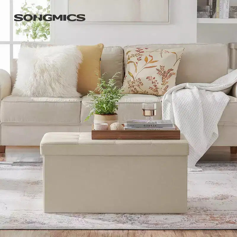 76.2 cm Wide Storage Ottoman Bench, Maximum Load 299.4 kg