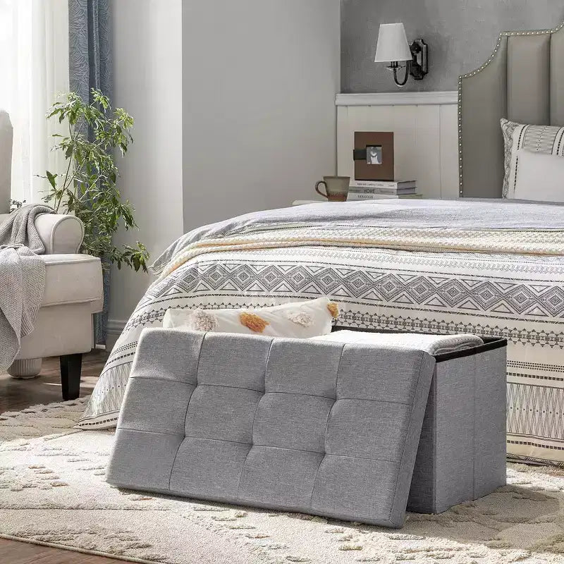 76.2 cm Wide Storage Ottoman Bench, Maximum Load 299.4 kg
