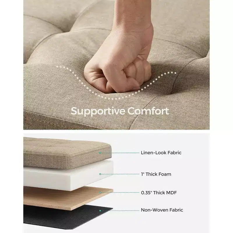 76.2 cm Wide Storage Ottoman Bench, Maximum Load 299.4 kg