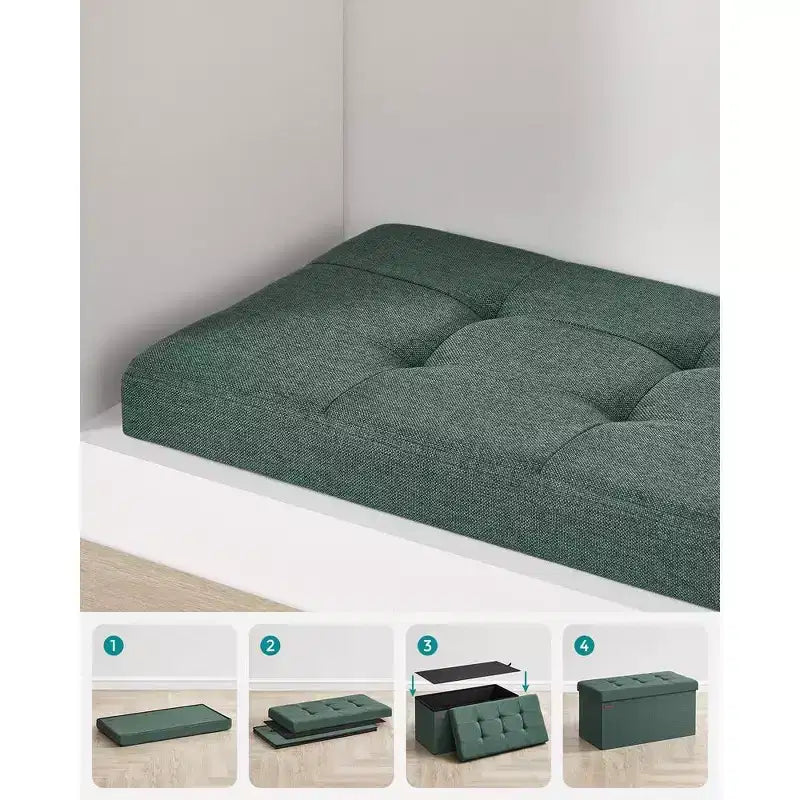 76.2 cm Wide Storage Ottoman Bench, Maximum Load 299.4 kg