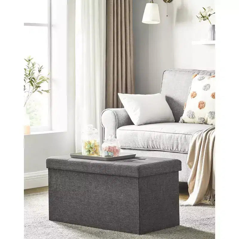 76.2 cm Wide Storage Ottoman Bench, Maximum Load 299.4 kg