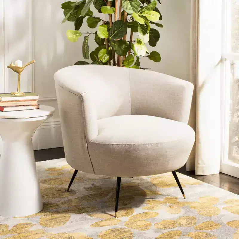 Fauteuil d'appoint, sans accoudoirs, une place – Hazelwood / Gris clair