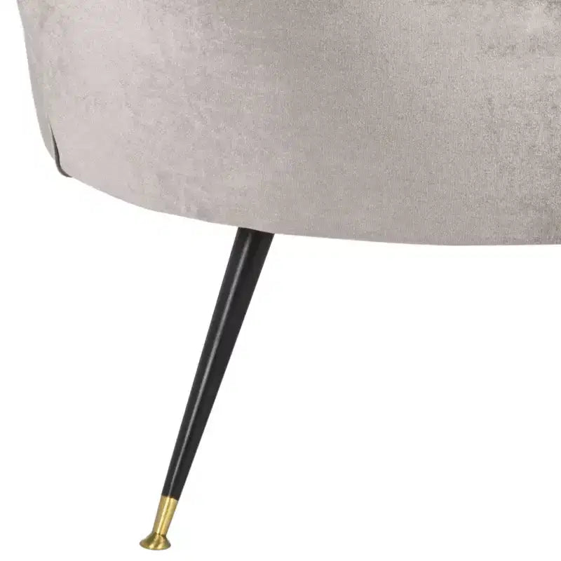 Fauteuil d'appoint, sans accoudoirs, une place – Hazelwood / Gris clair