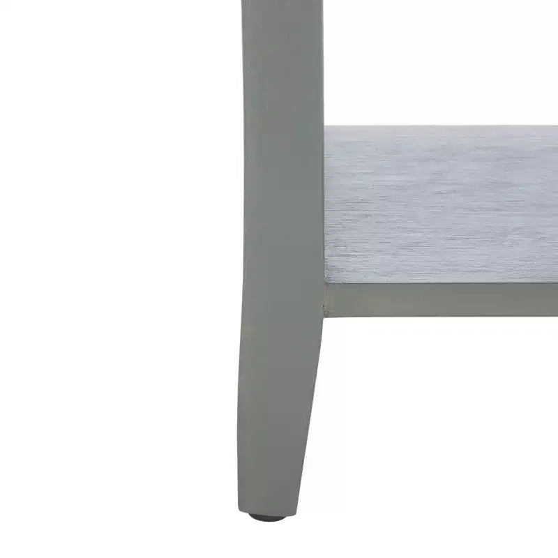 Wood Nightstand with Drawer and Open Shelf