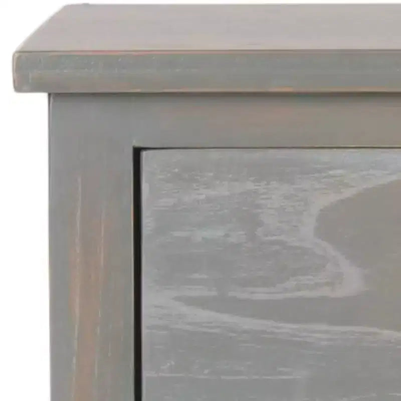 Wood Nightstand with Drawer and Open Shelf