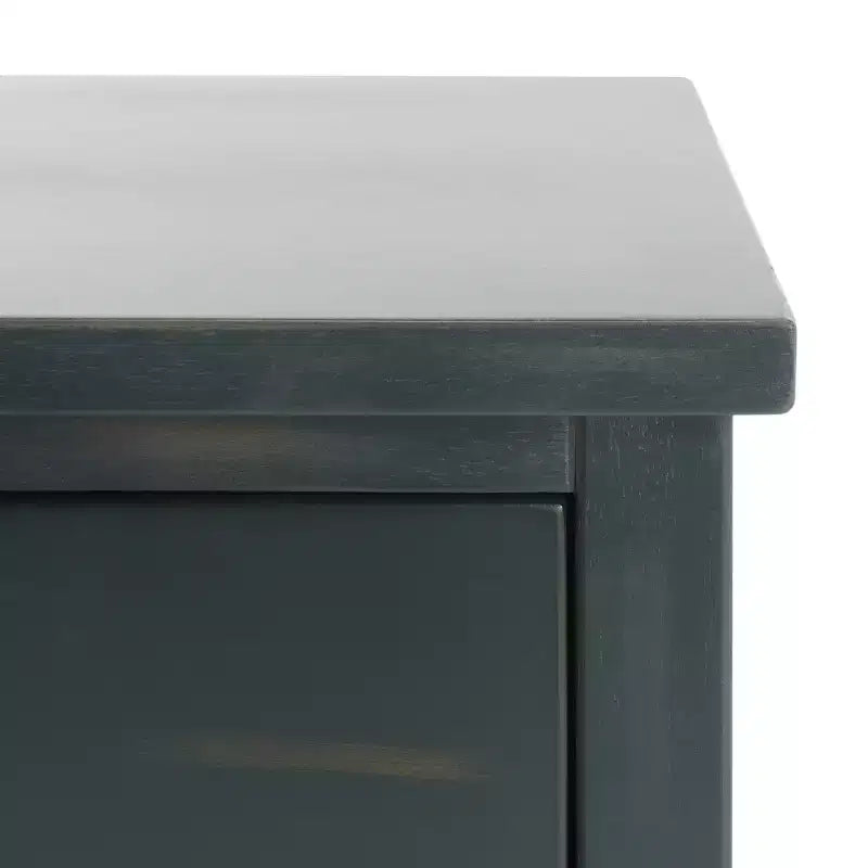 Wood Nightstand with Drawer and Open Shelf