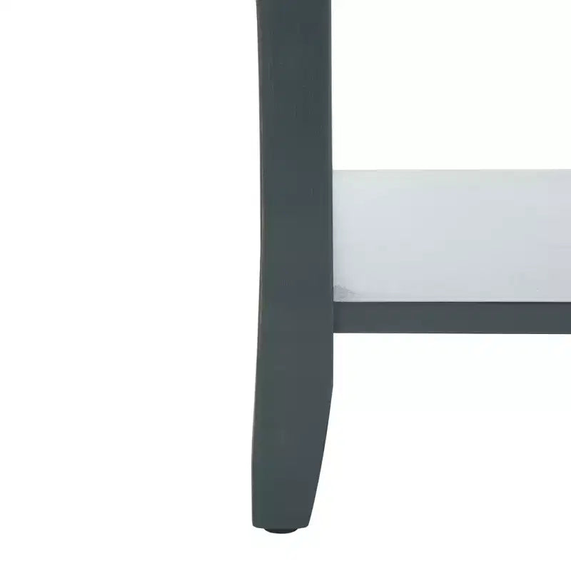 Wood Nightstand with Drawer and Open Shelf