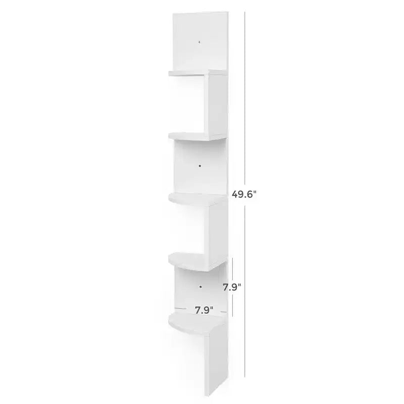 Corner Shelf, 5-Tier Floating Wall Shelf Plant Shelf