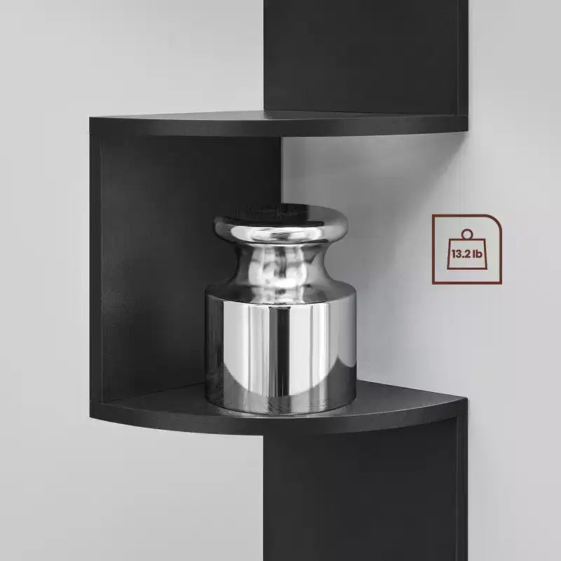 Corner Shelf, 5-Tier Floating Wall Shelf Plant Shelf