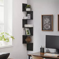 Corner Shelf, 5-Tier Floating Wall Shelf Plant Shelf