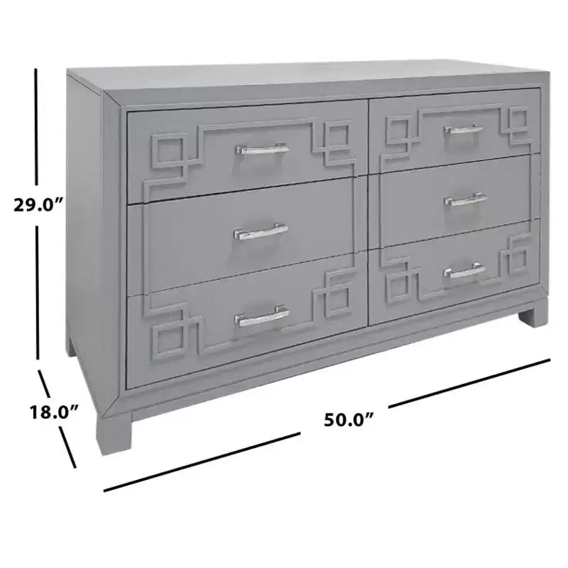 6 Drawer Modern Dresser