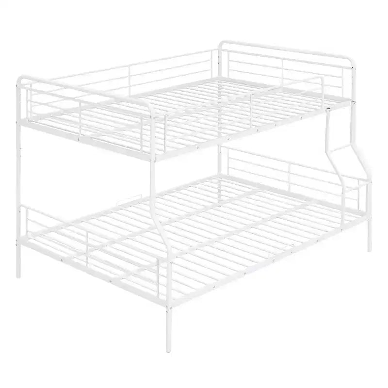 Metal Bunk Bed, Upper Area for an Approx. 137 × 203 cm Mattress and Lower Area for an Approx. 152 × 203 cm Mattress