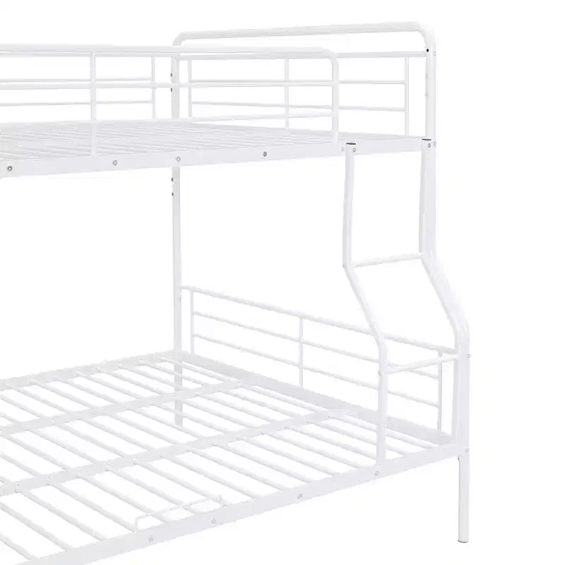 Metal Bunk Bed, Upper Area for an Approx. 137 × 203 cm Mattress and Lower Area for an Approx. 152 × 203 cm Mattress