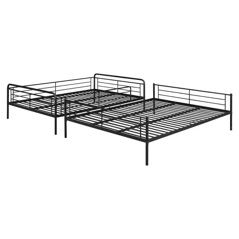 Metal Bunk Bed, Upper Area for an Approx. 137 × 203 cm Mattress and Lower Area for an Approx. 152 × 203 cm Mattress