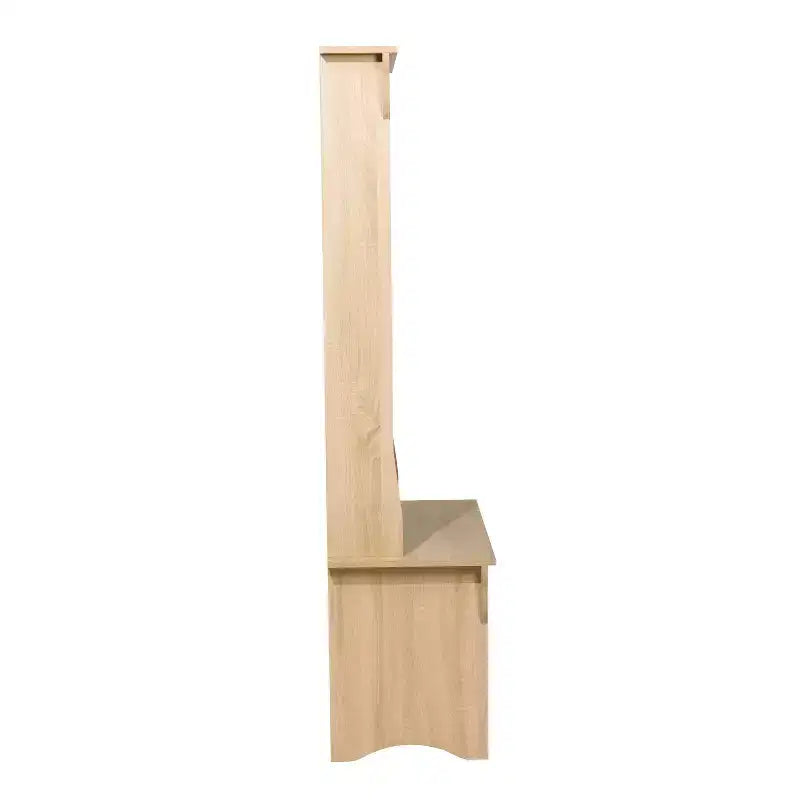 Arbre d'entrée Merrick Lane avec banquette, 3 patères simples et rangement inférieur avec étagères réglables