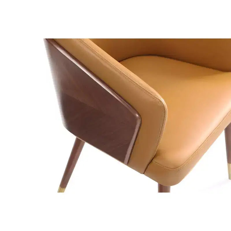 Modern Leatherette Upholstered Dining Chair