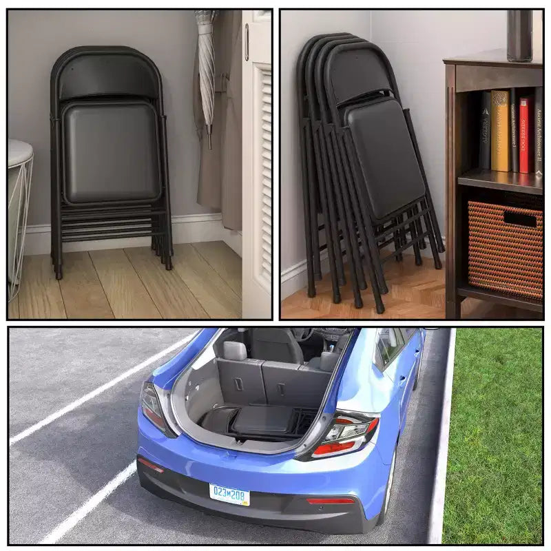 Chaise pliante en vinyle SmartFold de COSCO
