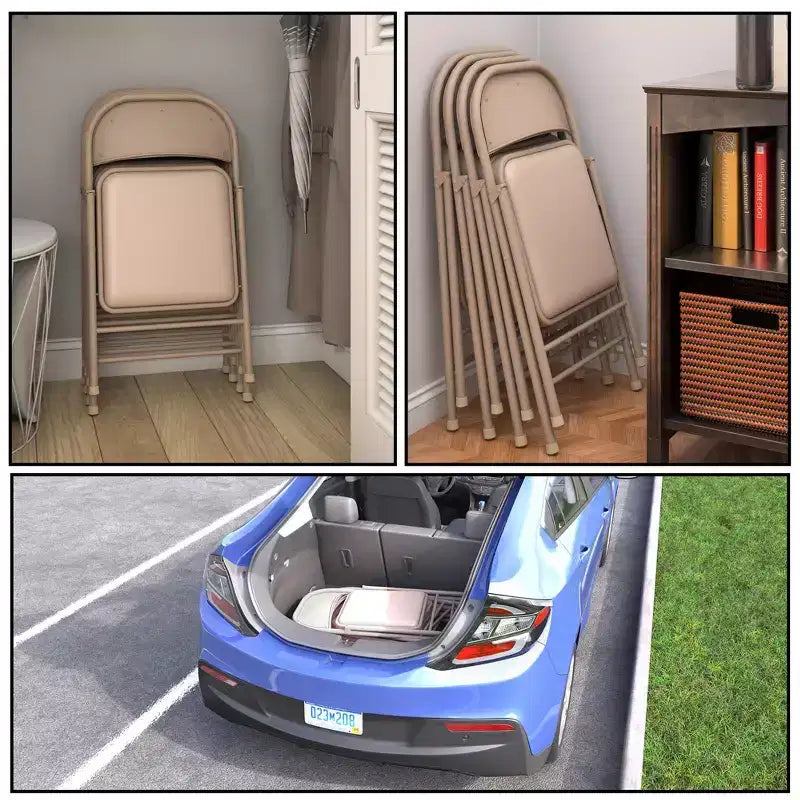 Chaise pliante en vinyle SmartFold de COSCO