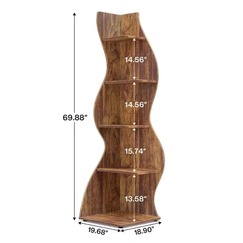 Étagère d'angle Lantine 70 à 5 niveaux