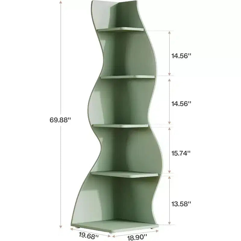 Étagère d'angle Lantine 70 à 5 niveaux