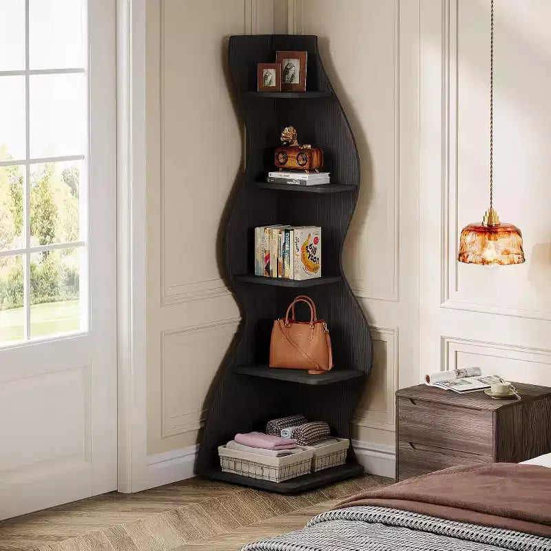 Étagère d'angle Lantine 70 à 5 niveaux