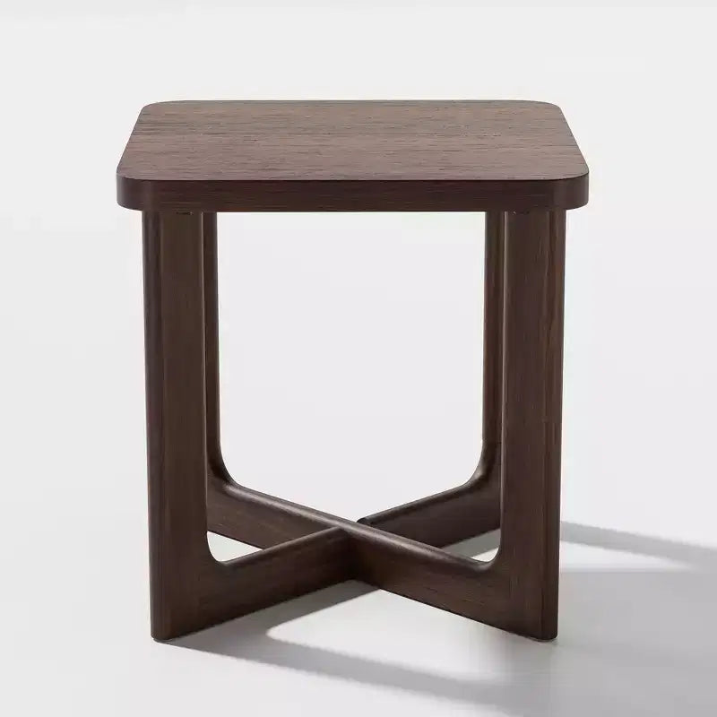 Dovelina Table d'appoint rectangulaire effet bois pour salon Petite table de bout