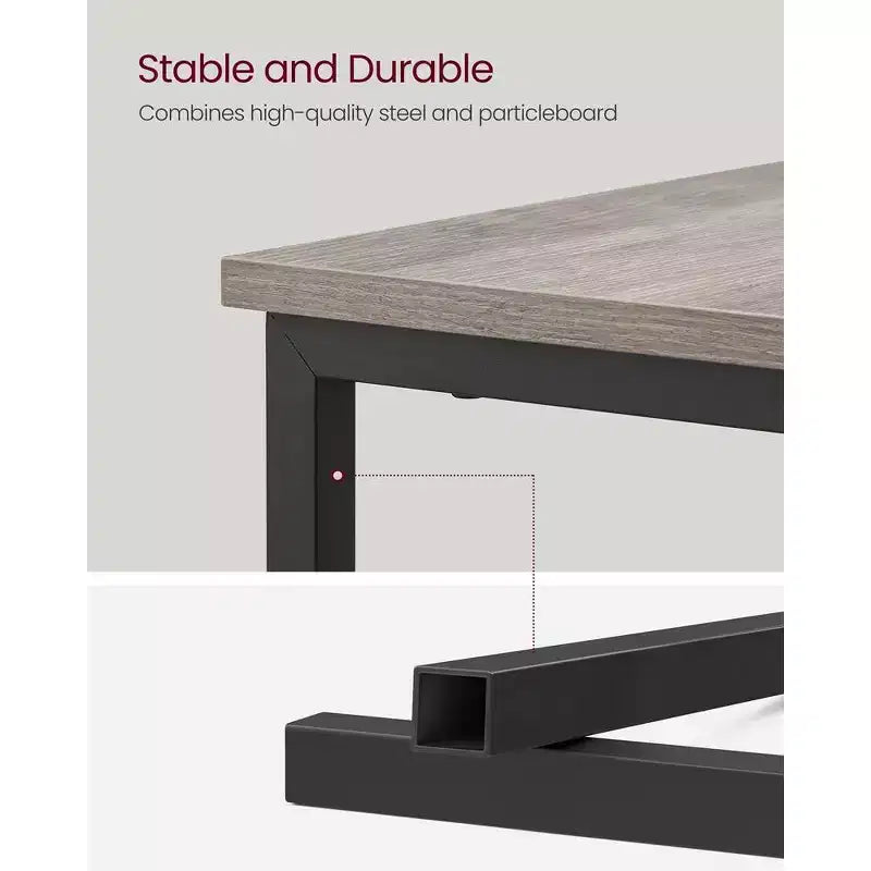 VASAGLE Table d'appoint avec station de charge, Table d'extrémité étroite avec 2 tiroirs, Table de chevet fine avec rangement