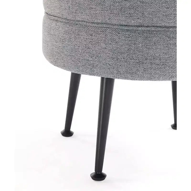 Pouf rembourré en mélange de polyester tissé Bailey Manhattan Comfort