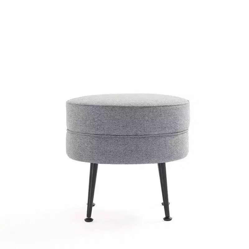 Pouf rembourré en mélange de polyester tissé Bailey Manhattan Comfort