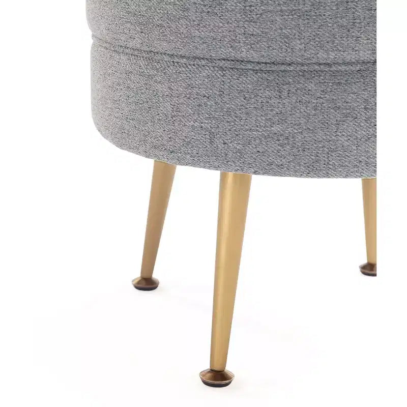 Pouf rembourré en mélange de polyester tissé Bailey Manhattan Comfort