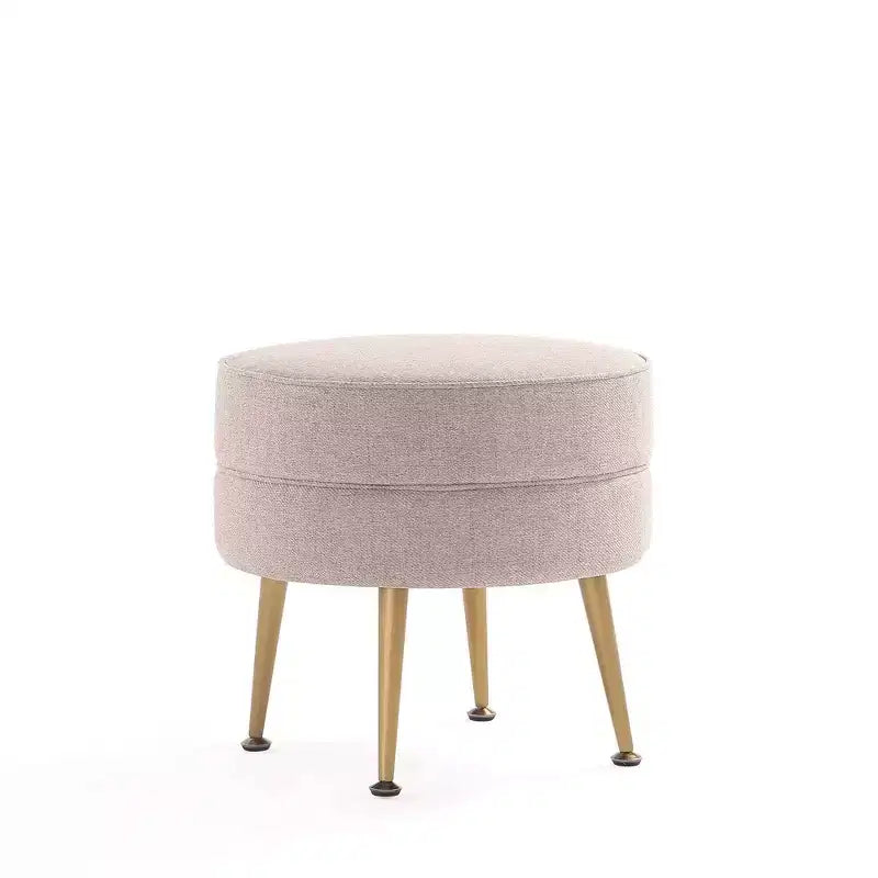 Pouf rembourré en mélange de polyester tissé Bailey Manhattan Comfort